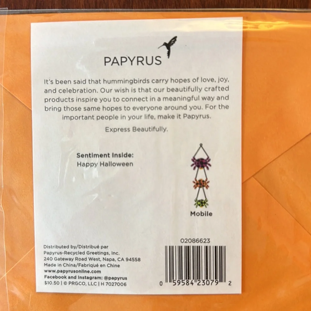 Papyrus Halloween Greeting Cards, bundle of 4 cards
